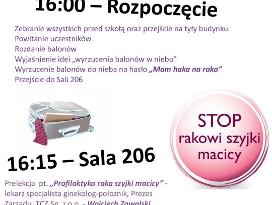 NIE DAJ SIĘ RAKOWI SZYJKI MACICY! – Akcja profilaktyczna Centrum Kształcenia Ustawicznego w Tomaszowie Mazowieckim
