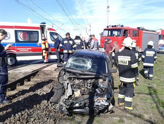 Nie zauważył opuszczonego szlabanu