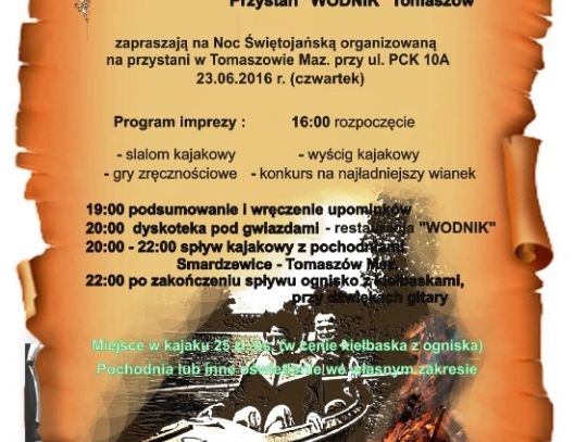 Noc Świętojańska w kajaku