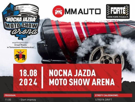 Nocna Jazda Moto Show Arena już w najbliższą niedzielę. Zapraszamy na motoryzacyjny show roku!