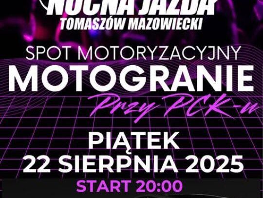 Nocna Jazda w Tomaszowie Mazowieckim – motoryzacja, muzyka i dobra zabawa