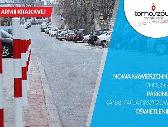 Nowa nawierzchnia, parkingi i oświetlenie na Armii Krajowej