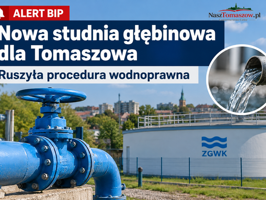 Nowa studnia głębinowa dla Tomaszowa. Miasto chce sięgnąć po kolejne zasoby wody
