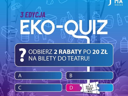 Nowatorski pomysł na atrakcyjną edukację: za wiedzę ekologiczną rabat na spektakl