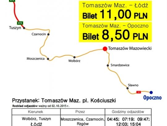 Nowe busy do Łodzi i Opoczna