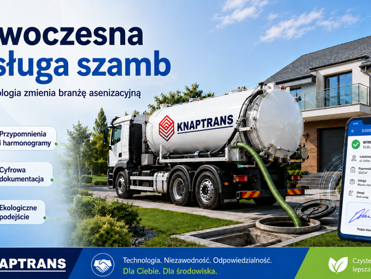 Nowoczesna obsługa szamb – jak technologia zmienia branżę asenizacyjną