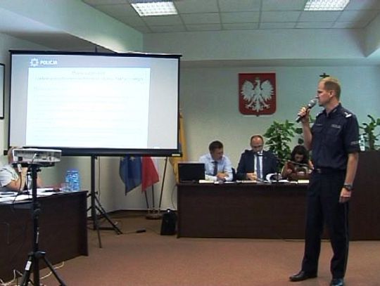 O mapie zagrożeń w czasie Sesji Rady Powiatu Tomaszowskiego