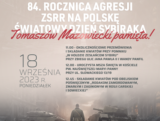 Obchody 84. rocznicy agresji ZSRR na Polskę oraz Światowego Dnia Sybiraka