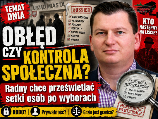 Obłęd czy kontrola społeczna? Radny Kucharski chce prześwietlać setki ludzi po wyborach