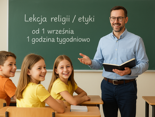 Od 1 września tylko jedna lekcja religii lub etyki w tygodniu Od 1 września tylko jedna lekcja religii lub etyki w tygodniu