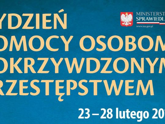 Od poniedziałku Tydzień Pomocy Ofiarom Przestępstw