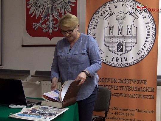 Odczyt mgr Zofii Zielińskiej "Prasa tomaszowska w zasobie Archiwum Państwowego