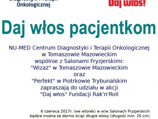 Oddaj włosy w Nu-Medzie