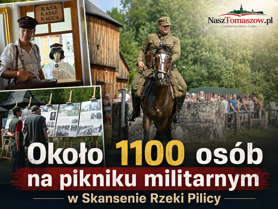 Około 1100 osób na pikniku militarnym w Skansenie Rzeki Pilicy
