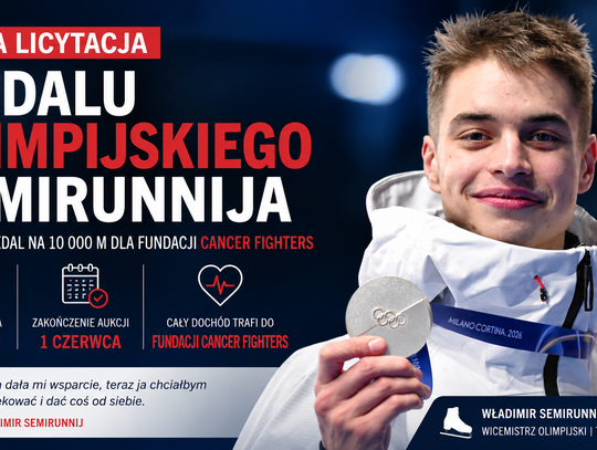 Olimpijski medal z Tomaszowa pomaga chorym dzieciom. Trwa wyjątkowa licytacja Władimira Semirunnija