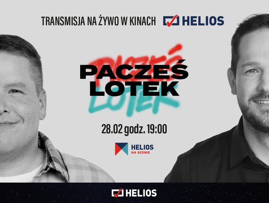 Pacześ & Lotek Tour – stand-up na żywo tylko w kinach Helios!