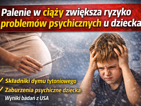 Palenie w ciąży zwiększa ryzyko problemów psychicznych u dziecka