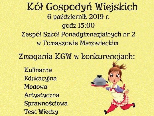 PCAS zaprasza na III Regionalny Turniej Kół Gospodyń Wiejskich