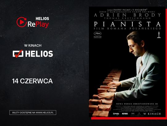 „Pianista” wraca na wielki ekran. Helios RePlay zaprasza na seans 14 czerwca