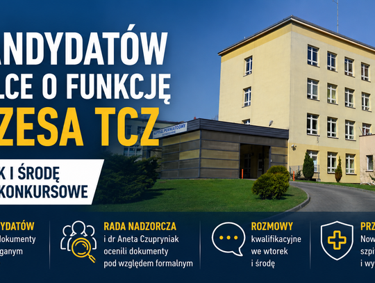 Pięciu kandydatów chce pokierować Tomaszowskim Centrum Zdrowia. We wtorek i środę rozmowy konkursowe