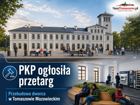 PKP ogłosiła przetarg na przebudowę dworca w Tomaszowie Mazowieckim