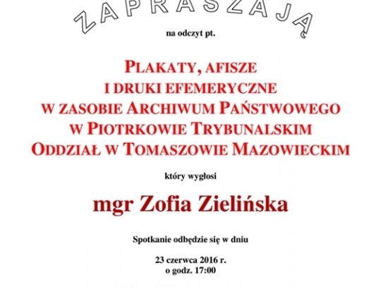 Plakaty, afisze i druki efemeryczne