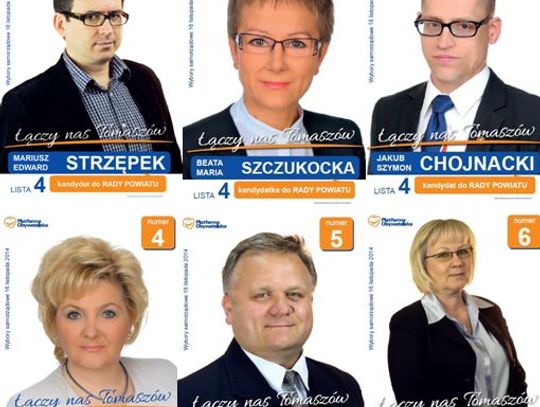 Platforma Obywatelska rekomenduje - okręg numer 4 do Rady Powiatu Tomaszowskiego