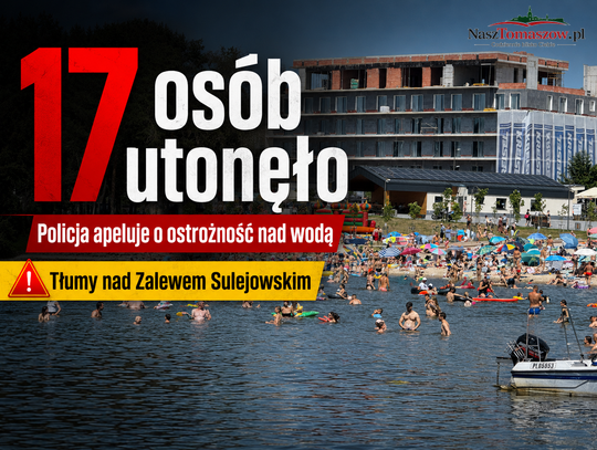 Po tragicznej niedzieli policja apeluje o rozsądek. Zalew Sulejowski pękał w szwach
