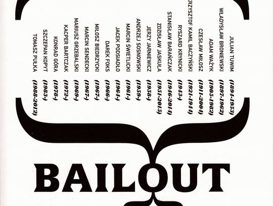 Poemat postpoetycki Tomasza Bąka pt. „Bailout” nominowany w Plebiscycie "Energia Kultury" za 2019 rok