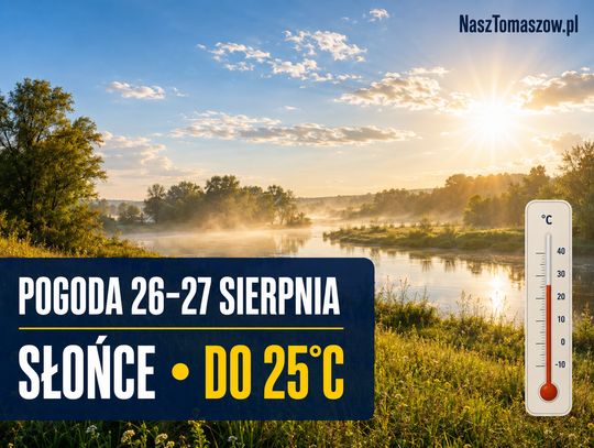 Pogoda na 26 i 27 sierpnia. Dużo słońca, chłodna noc i wyraźne ocieplenie