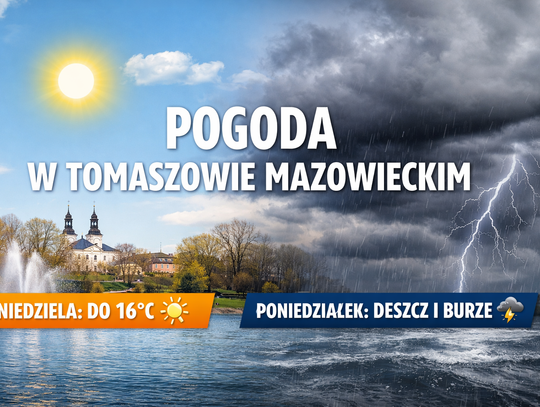 Pogoda w Tomaszowie Mazowieckim na 15 i 16 marca. Ciepła niedziela, w poniedziałek możliwy deszcz Pogoda w Tomaszowie Mazowieckim na 15 i 16 marca. Ciepła niedziela, w poniedziałek możliwy deszcz