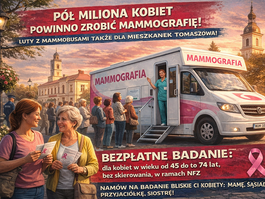 Pół miliona kobiet w Łódzkiem „na radarze” profilaktyki. Mammobusy także dla mieszkanek Tomaszowa