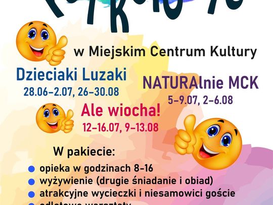 Półkolonie z Miejskim Centrum Kultury