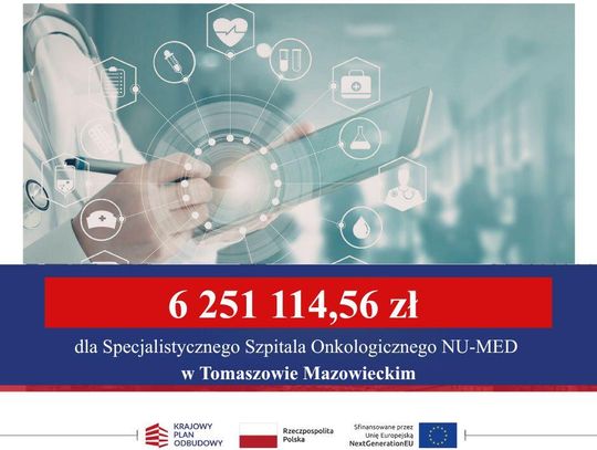 Ponad 6 mln zł dla tomaszowskiej onkologii. NU-MED przyspiesza cyfrową transformację