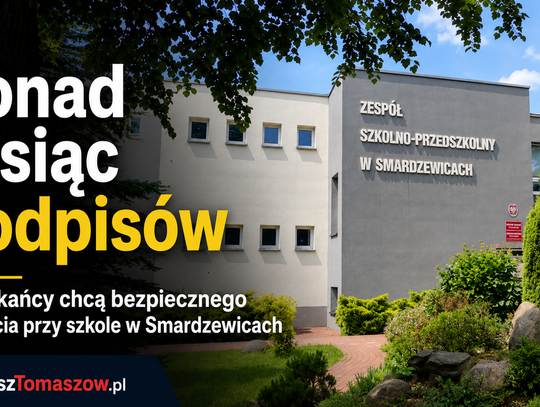 Ponad tysiąc podpisów w Smardzewicach. Mieszkańcy chcą bezpiecznego przejścia przy szkole