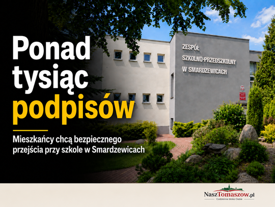 Ponad tysiąc podpisów w Smardzewicach. Mieszkańcy chcą bezpiecznego przejścia przy szkole
