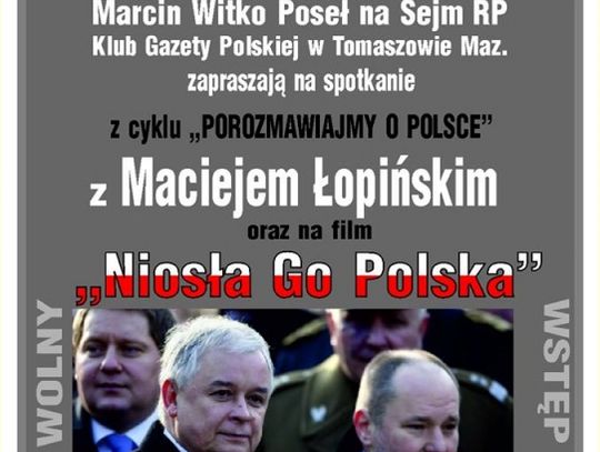 Porozmawiaj o Polsce z ministrem Łopińskim