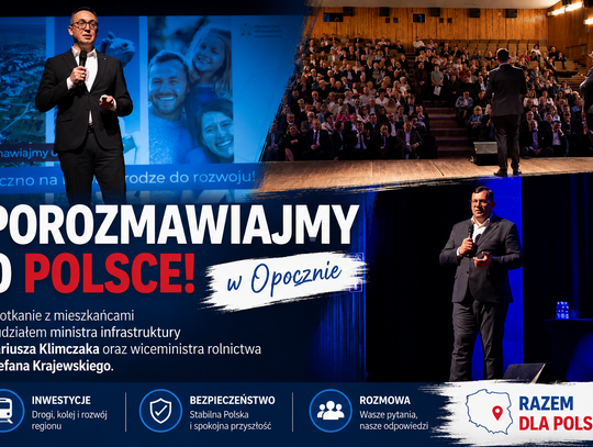 „Porozmawiajmy o Polsce” w Opocznie. O inwestycjach, bezpieczeństwie i przyszłości regionu
