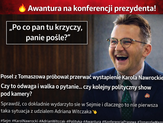 Poseł z Tomaszowa na sejmowej konferencji Prezydenta RP. Kolejny pokaz impertynencji Poseł z Tomaszowa na sejmowej konferencji Prezydenta RP. Kolejny pokaz impertynencji