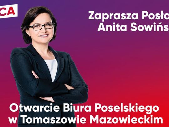 Posłanka Sowińska zaprasza