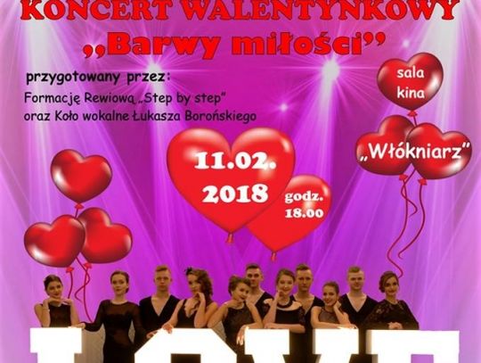 Powiatowe Centrum Animacji Społecznej zaprasza na Koncert Walentynkowy pt. "Barwy miłości"