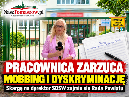 Pracownica zarzuca mobbing i dyskryminację. Skargą na dyrektor SOSW zajmą się radni