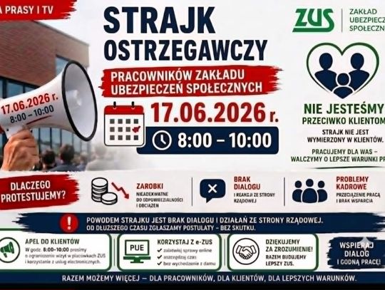 Pracownicy ZUS zapowiadają strajk ostrzegawczy. Podano datę i główne postulaty