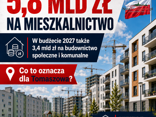 Prawie 5,8 miliarda złotych na mieszkania. Czy Tomaszów skorzysta z wielkiego rządowego programu?