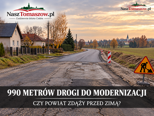 Prawie kilometr nowego asfaltu w Luboczy. Powiat chce zdążyć przed zimą, ale droga nadal będzie wąska