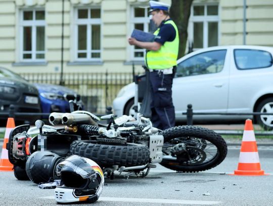 Prawie pół tysiąca wypadków z udziałem motocyklistów; zginęło 42 kierowców jednośladów