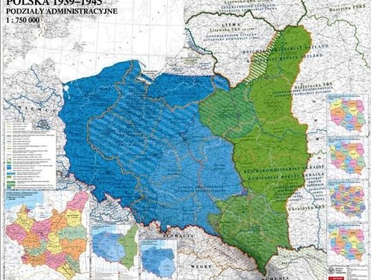 Prezentacja mapy „Polska 1939- 1945-podziały administracyjne” w MDK- u