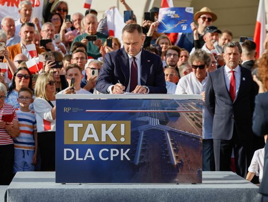 Prezydent podpisał inicjatywę ustawodawczą dotyczącą projektu ustawy o CPK