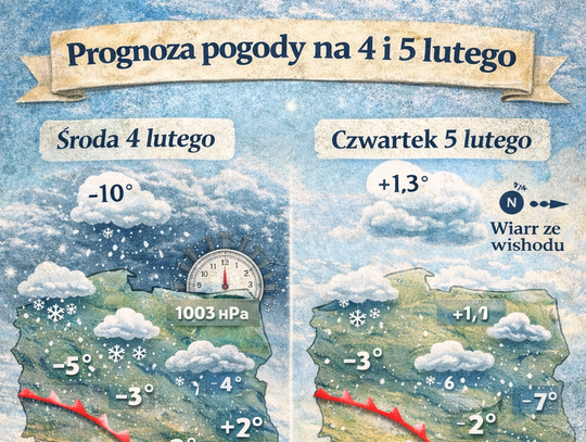 Prognoza pogody na 4 i 5 lutego