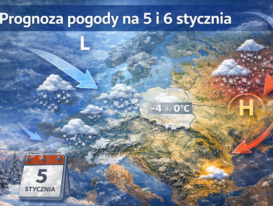 Prognoza pogody na 5 i 6 stycznia Prognoza pogody na 5 i 6 stycznia